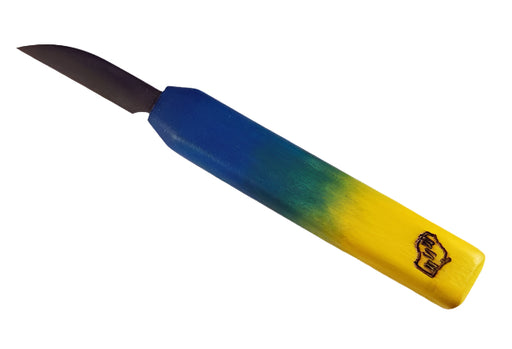 Badger State 2" ROUGHOUT Knife TYE DYE