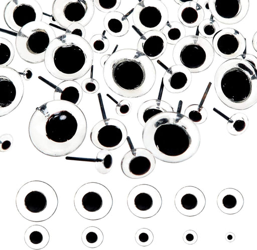 Clear Glass Eyes ON WIRE- 50 pair
