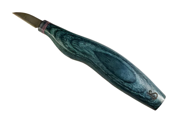 Silvern 1" Detail Knife-FINGER-Blue