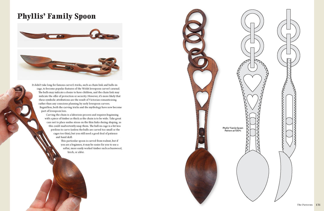 Great Book of Spoon Carving Patterns - Western