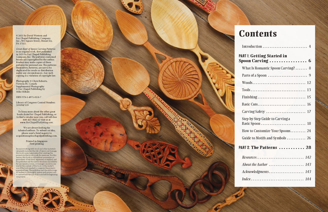 Great Book of Spoon Carving Patterns - Western