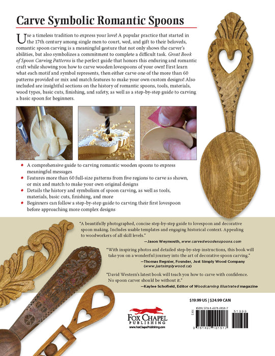 Great Book of Spoon Carving Patterns - Western