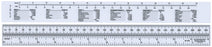 Ruler with Metric to Inch Conversion