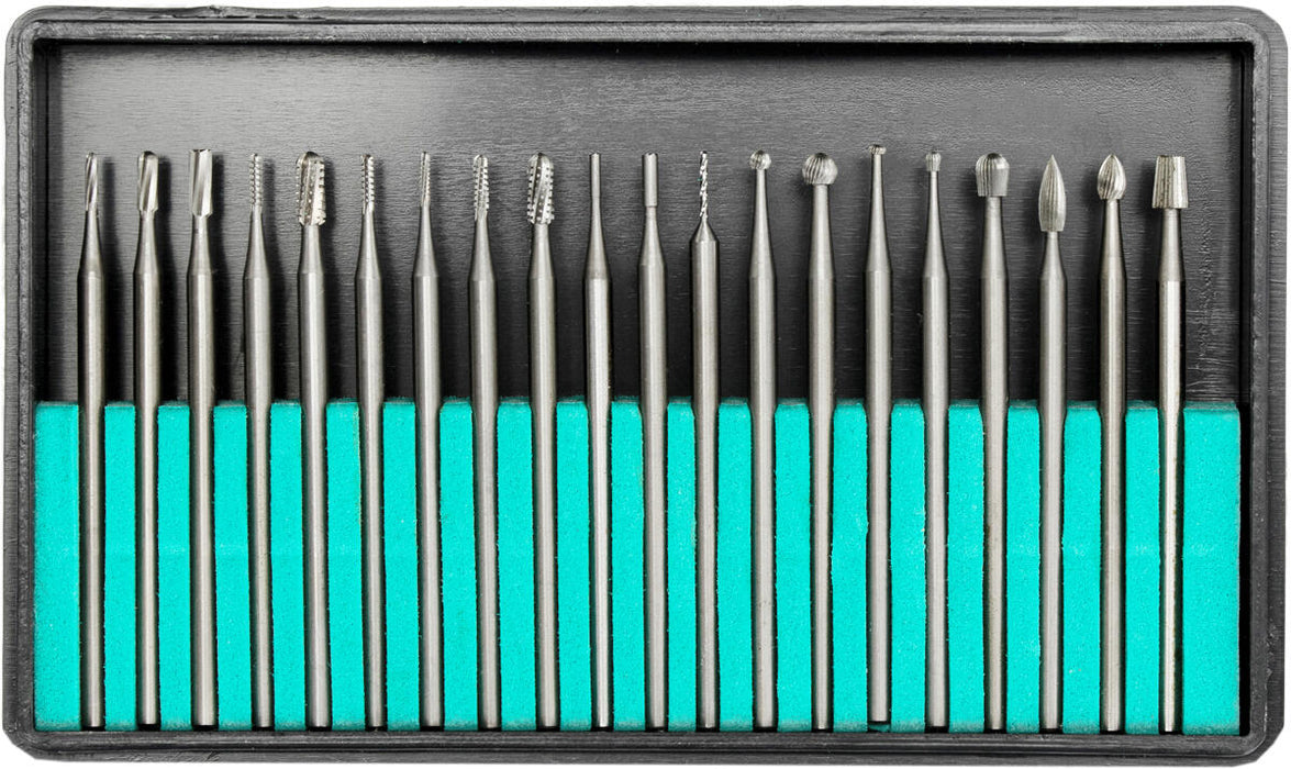 Mini Burr/Engravers Set 20pc -SWISS Made