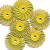Scotch Brite Bristle Disc 1" Yellow Grit Pack