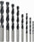 Drill Bits -Metric Sized for Bird Eyes (Set of  8pc)