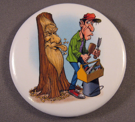 Carving a Woodspirit BUTTON*