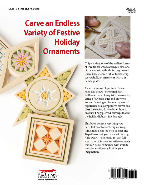 Chip Carved Christmas Ornaments - Nicholas
