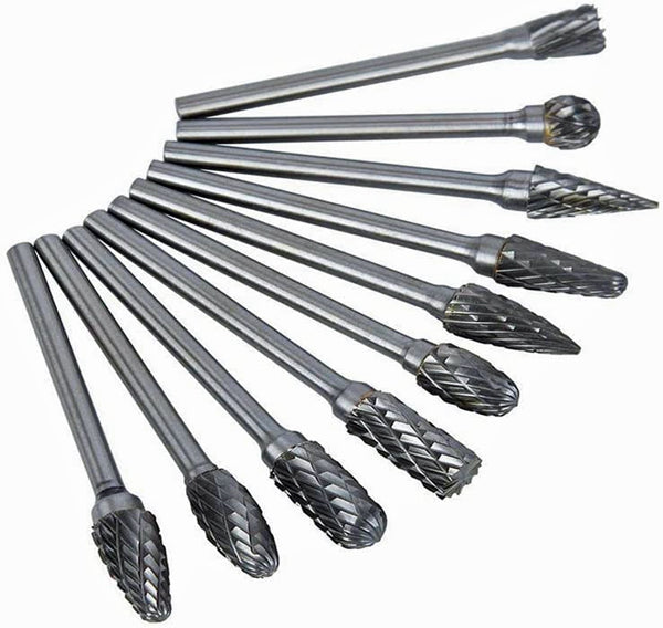 Tungsten Steel Carbide Bur Set 10 piece-DBL CUT*