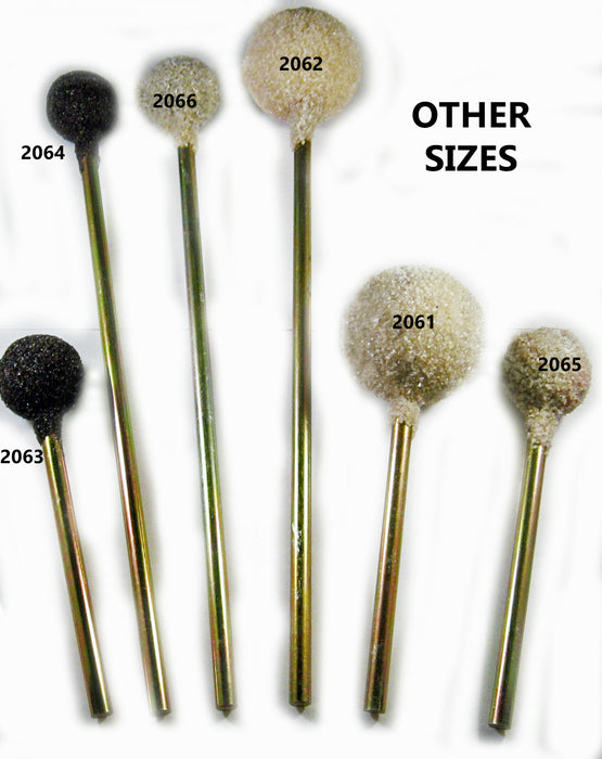 Gourd Cleaner Balls - 1.25" dia.  COARSE Short Shank