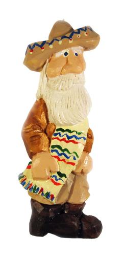 MEXICAN Santa Ornament Basswood Blank/Cutout Kit