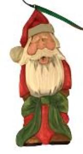 Noel Santa Ornament Basswood Blank/Cutout Kit