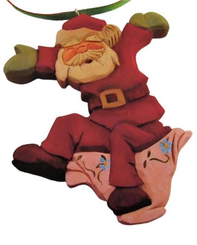 Teacup Santa Ornament Basswood Blank/Cutout Kit