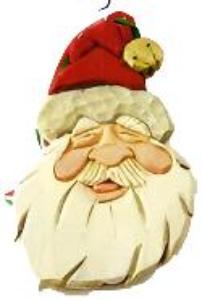 Jingles Santa Ornament Basswood Blank/Cutout Kit