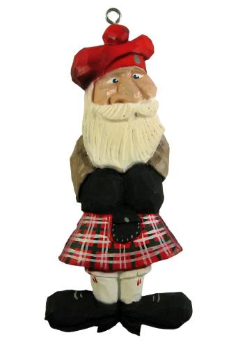 Scottish Santa Ornament Basswood Blank/Cutout Kit