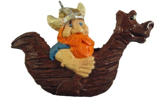 Viking in a Boat Ornament Basswood Blank/Cutout Kit