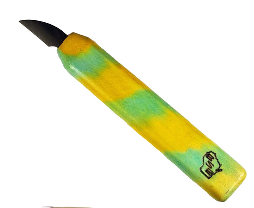 Badger State 1" Carver's Knife TYE DYE