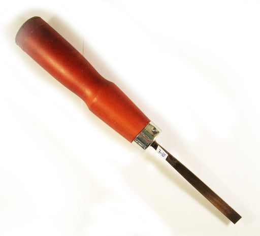 Leather Tipped Handle #3 Shallow Gouge 10mm
