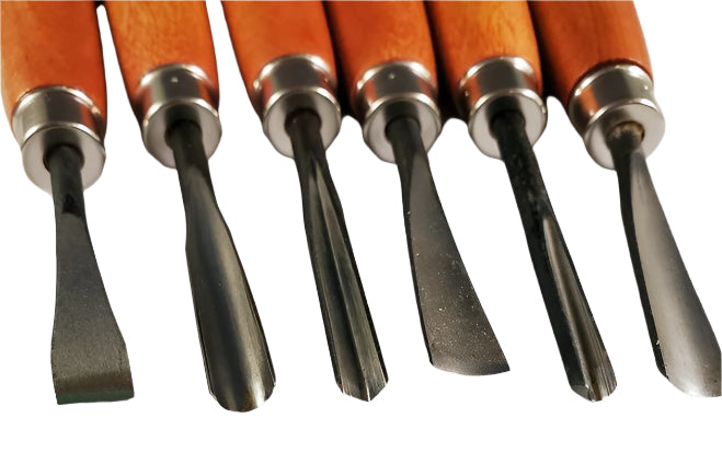 SALE Straight Handle Carving 6pc Set