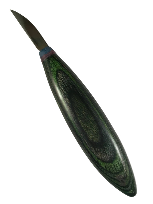 Silvern 1.5" Carvers Knife OVAL-Green