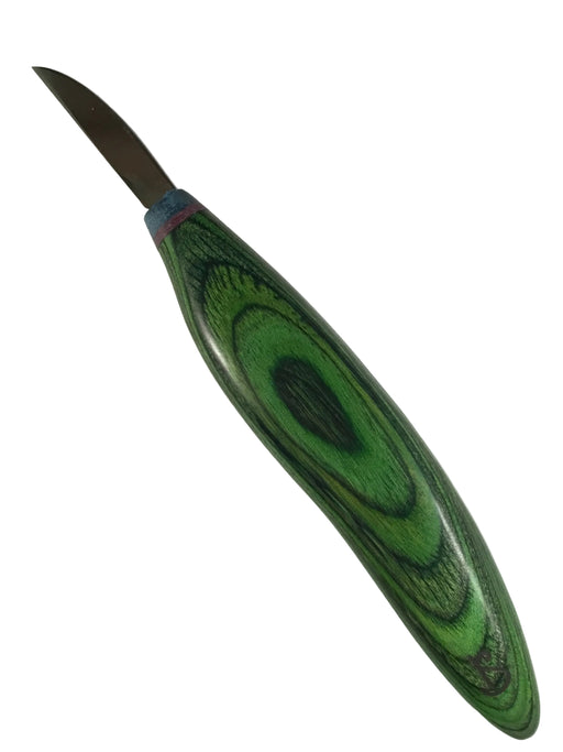 Silvern 1.5" Carvers Knife CRESCENT-Green