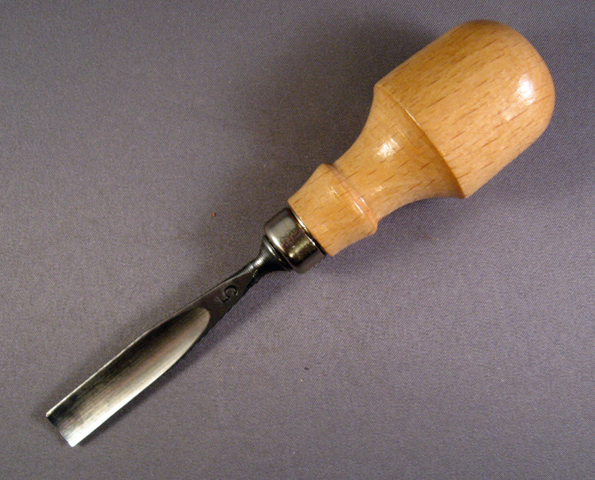 Stubai Palm Tool #5- 10mm Shallow Gouge — Mountain Woodcarvers