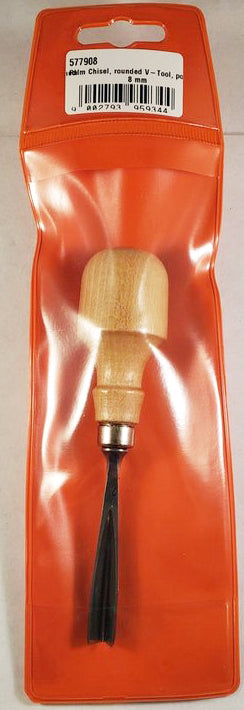 Stubai Palm Tool #79-8mm SOFT V Tool — Mountain Woodcarvers