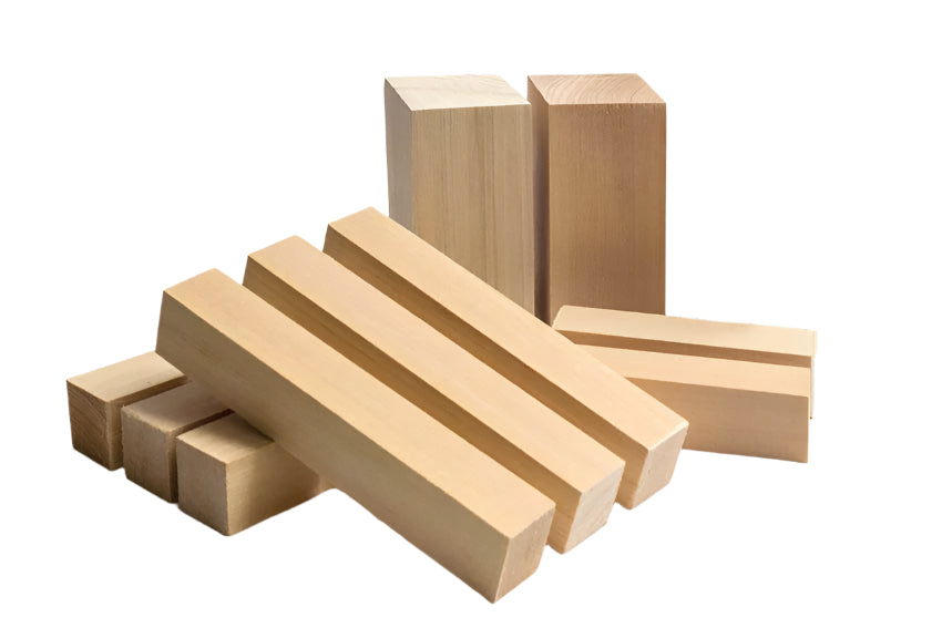 Basswood Whittling Pieces