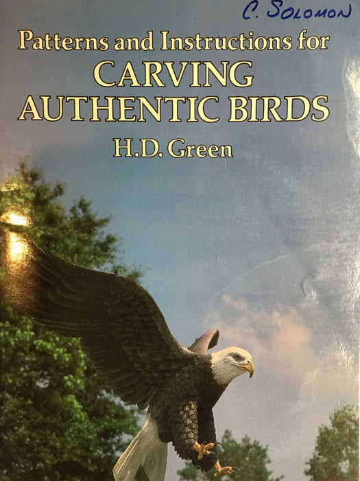 Patterns and Instructions for Carving Authentic Birds- Green