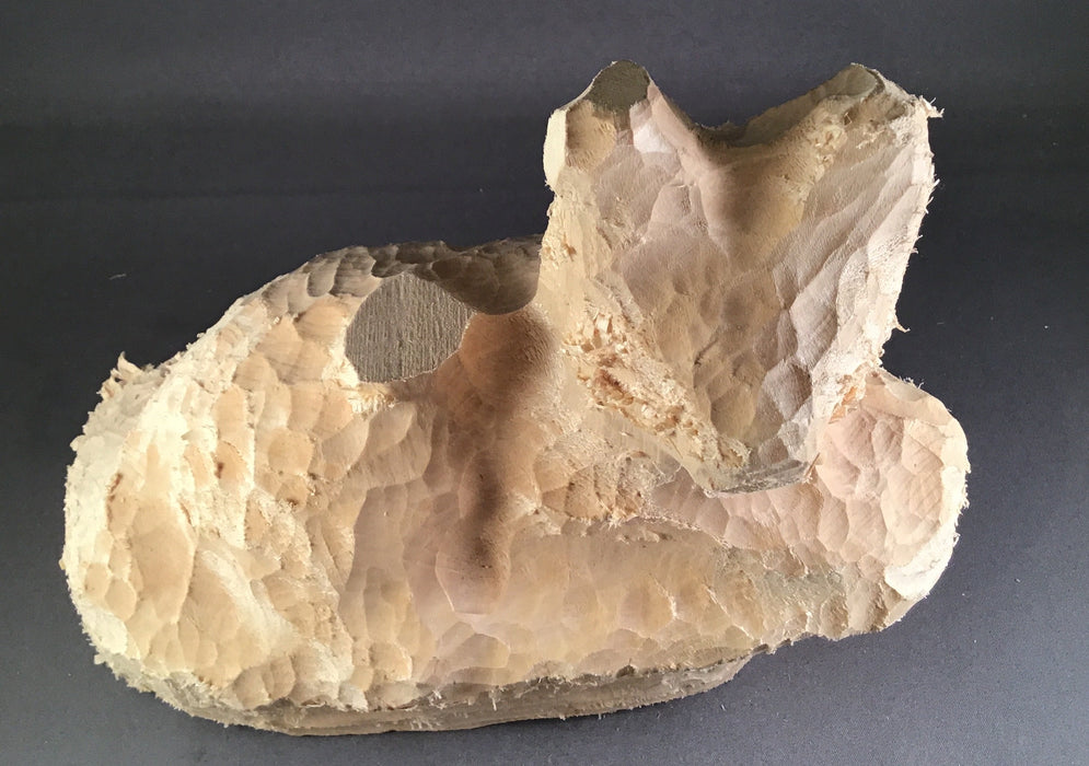 Bobcat Laying Roughout- Basswood-Debbe Edwards