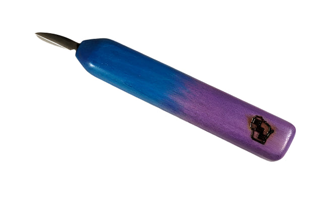 Badger State 1" DETAIL Knife TYE DYE