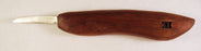 Deep Holler Carving Knife- 1.75" - FLAT GRIND-CURVY HANDLE
