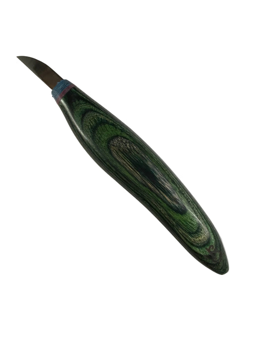 Silvern 1" Detail Knife-CRESCENT -GREEN
