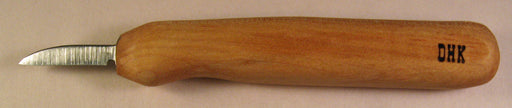 Deep Holler Carving Knife- 1.25"- FLAT GRIND-SLIM HANDLE