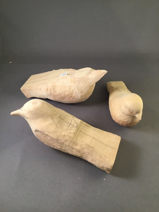 ROUGHOUT-PRESTARTED SONGBIRDS - Basswood- SET OF 3