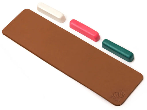 Leather Strop Kit for Knife Sharpening – Double-Sided Leather Strop with 3 Polishing Compounds