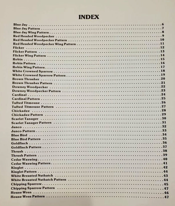 Songbird Patterns- Allen - 1985 - Autographed