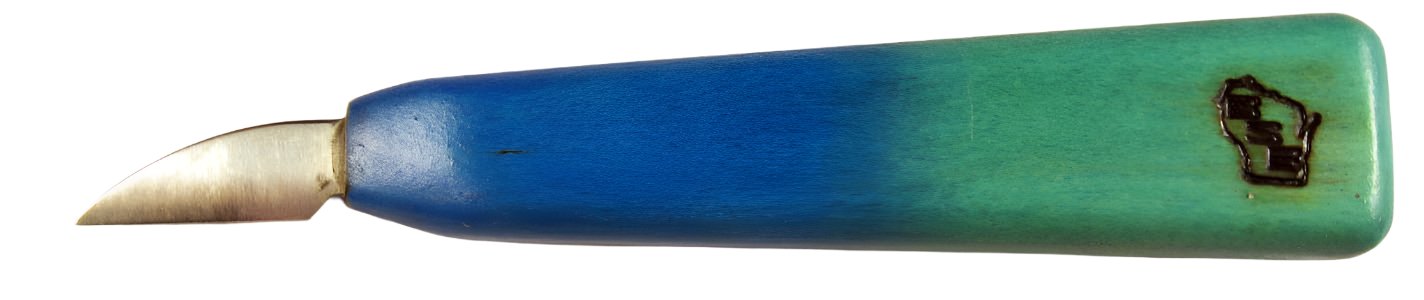 Badger State 1-1/4" DETAIL Knife TYE DYE