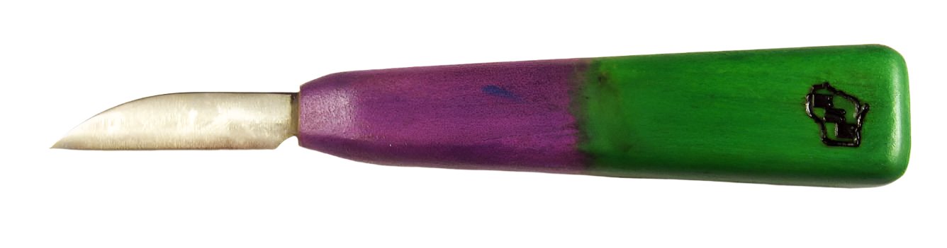 Badger State 2" ROUGHOUT Knife TYE DYE