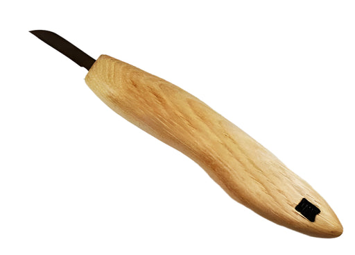 Deep Holler Carving Knife- 1.25"- FLAT GRIND-DOUBLE D*