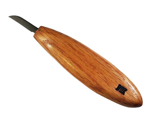 Deep Holler Carving Knife- 1.25"- FLAT GRIND-CIGAR