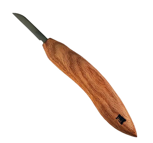 Deep Holler Carving Knife- 1.75"- FLAT GRIND-A HANDLE