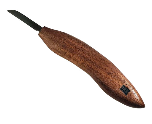 Deep Holler Carving Knife- 1.75"- FLAT GRIND-A HANDLE