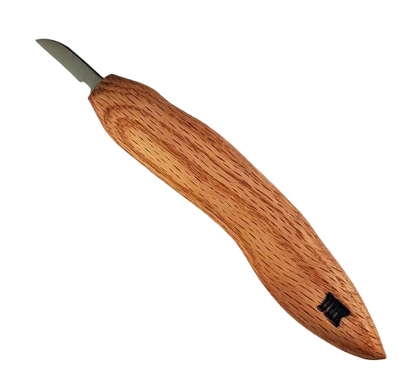 Deep Holler Carving Knife- 1"- FLAT GRIND-A HANDLE