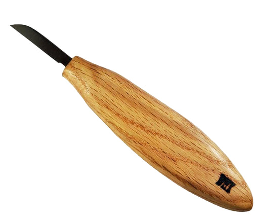 Deep Holler Carving Knife- 1.5"- FLAT GRIND-CIGAR HANDLE