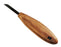 Deep Holler Carving Knife- 2"- FLAT GRIND-CIGAR HANDLE