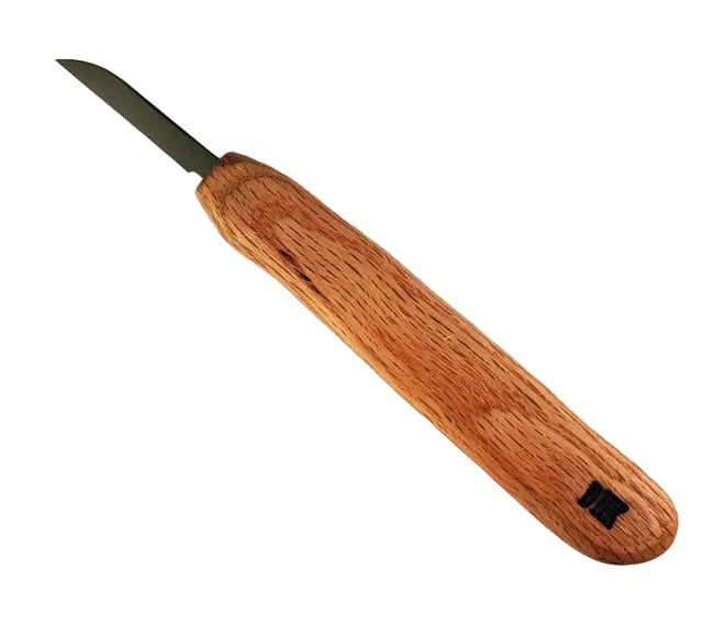Deep Holler Carving Knife- 1.75"- FLAT GRIND-SLIM HANDLE