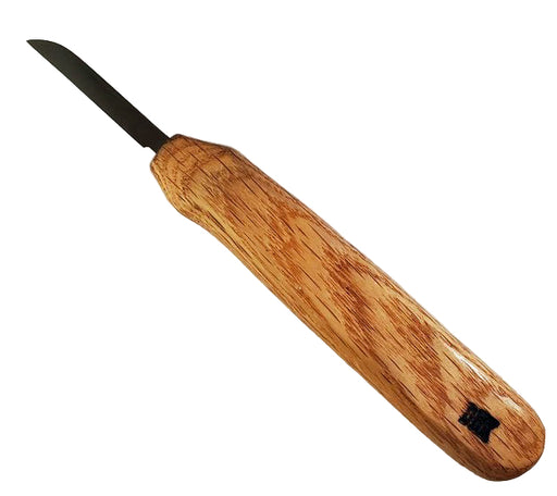 Deep Holler Carving Knife- 2"- FLAT GRIND-SLIM HANDLE