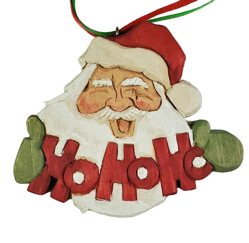HOHOHO Santa Ornament Basswood Blank/Cutout Kit