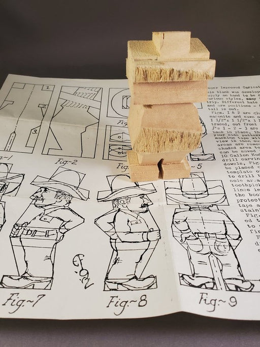 Caricature Basswood Blank with instructions